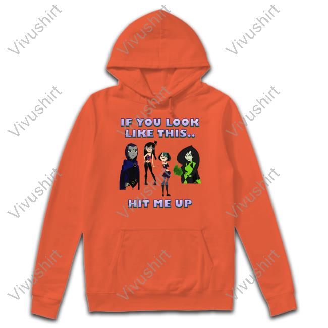 Bearablemerch If You Look Like This Hit Me Up Goth Girl T-Shirt Bearablemerch If You Look Like This Hit Me Up Goth Girl T-Shirt