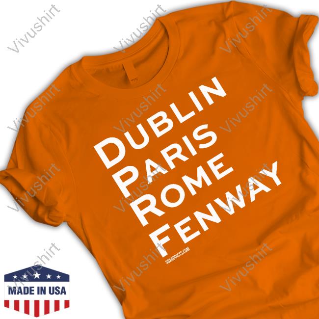 Addictsox Dublin Paris Rome Fenway T Shirt Addictsox Dublin Paris Rome Fenway T Shirt