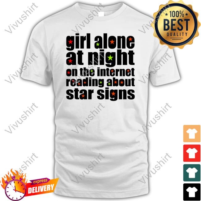 Omweekend Girl Alone At Night On The Internet Reading About Star Signs Sweatshirt Omweekend Girl Alone At Night On The Internet Reading About Star Signs Sweatshirt