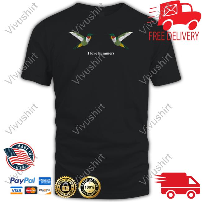 Moe Sews Embroidery I Love Hummers Tee Shirt Moe Sews Embroidery I Love Hummers Tee Shirt