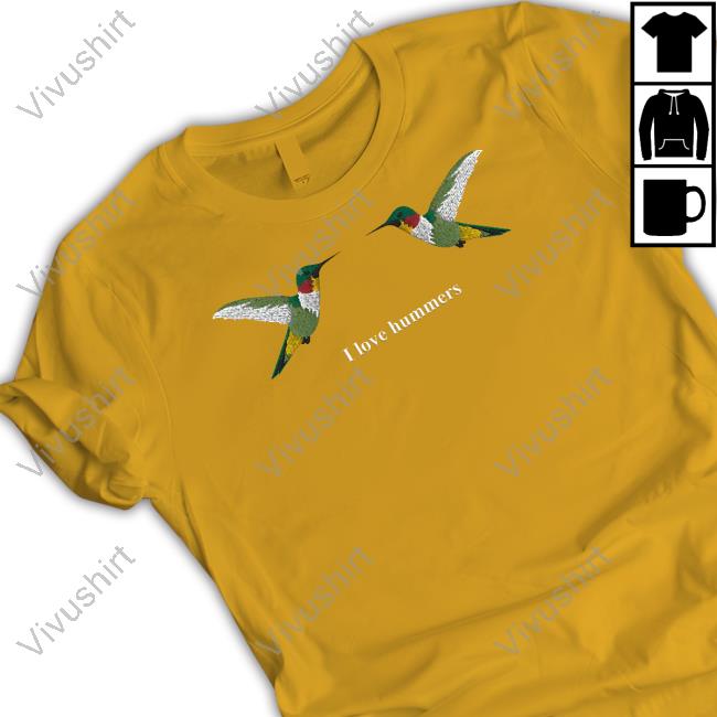 Moe Sews Embroidery I Love Hummers Tee Shirt Moe Sews Embroidery I Love Hummers Tee Shirt