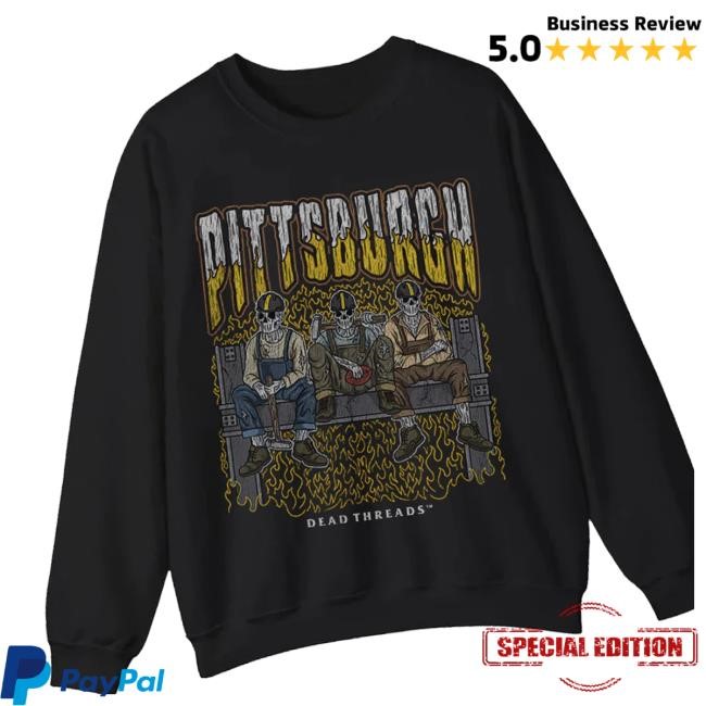 Dead Threads Merch Pittsburgh Football Crewneck Sweatshirt Dead Threads Merch Pittsburgh Football Crewneck Sweatshirt