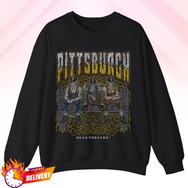 Dead Threads Merch Pittsburgh Football Crewneck Sweatshirt Dead Threads Merch Pittsburgh Football Crewneck Sweatshirt