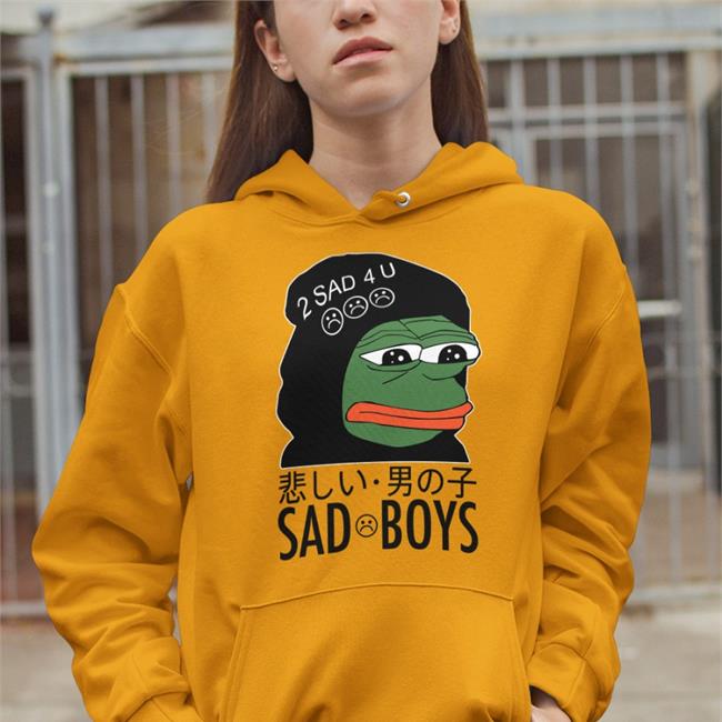 Pepe The Frog Sad Boys 2 Sad 4 U Hoodie