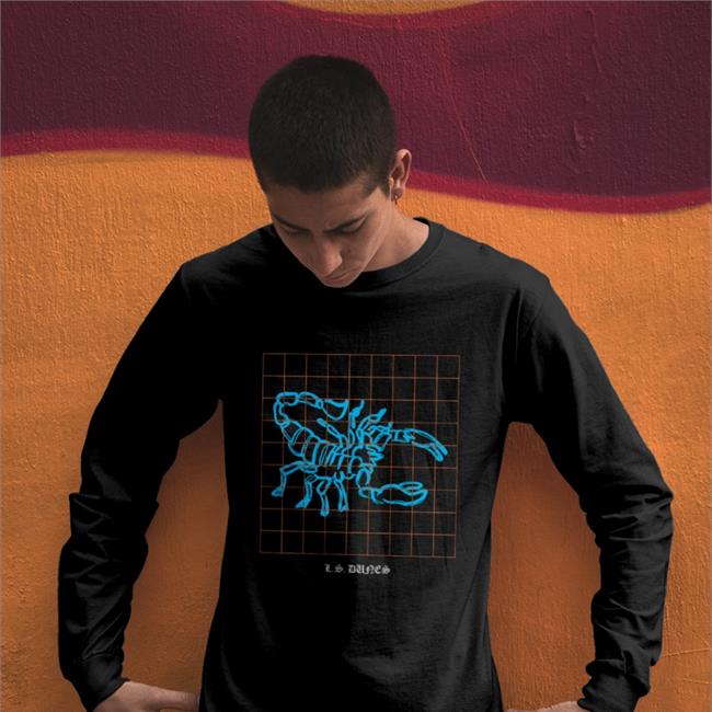 Lsdunes Store Scorpion Grid Ls Dunes Tee Black