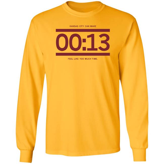 13 Seconds Chiefs Shirt Raygun Store Kansas City Can Make 13 Seconds Feel Like To Much Time Shirt 13 Seconds Chiefs Shirt Raygun Store Kansas City Can Make 13 Seconds Feel Like To Much Time Shirt