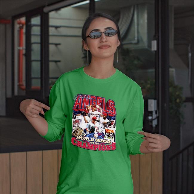 Funny Anaheim Angle World Series 2002 Champions Shirt 20Th Anniversary Season Chris Dunn Anaheim Angle World Series 2002 Champions Shirt
