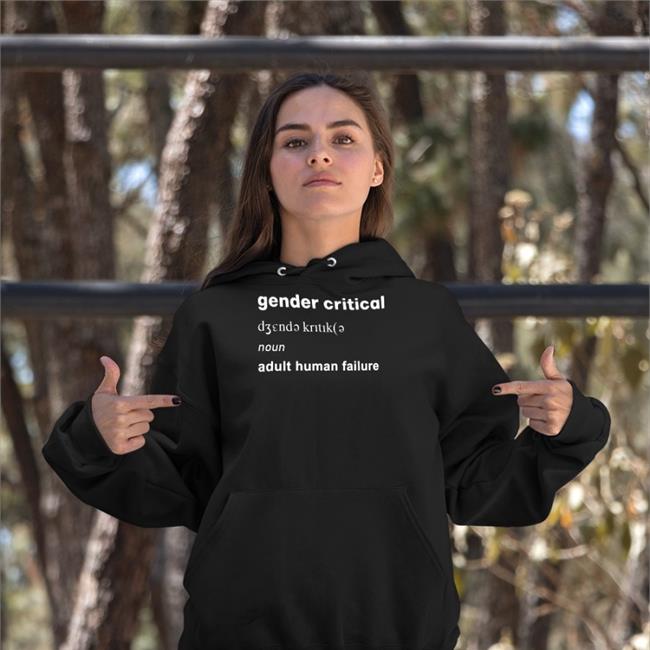 Lgbwiththet Gender Critical Noun Adult Human Failure Shirt Black