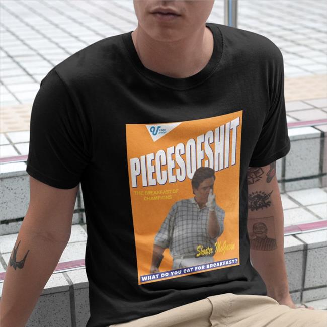 Usuckatgolf Merch Piecesoeshit What Do You Eat For Breasfast Shirt