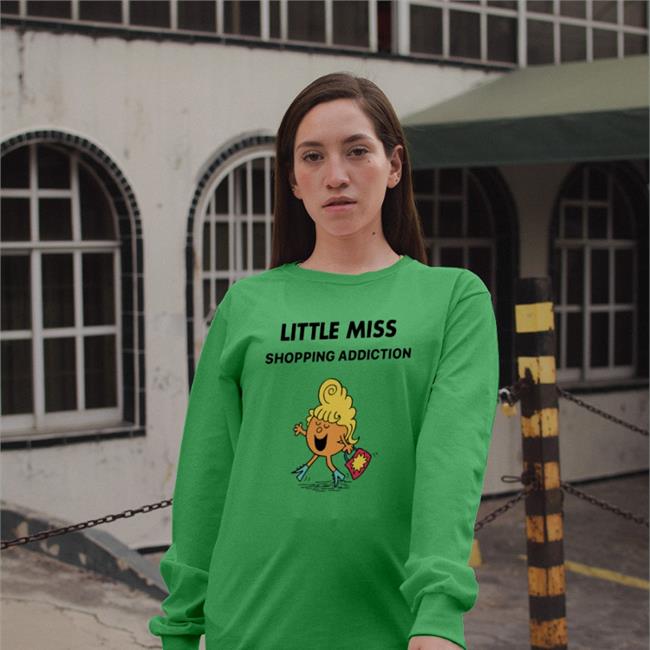 Funny Little Miss Shopping Addiction T Shirt