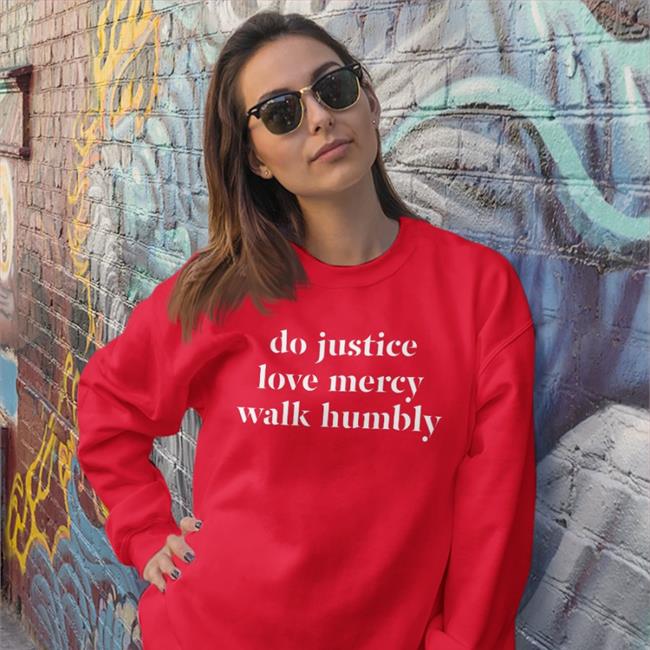 Do Justice Love Mercy Walk Humbly Long Sleeve Tee Shirt Emma Meesseman