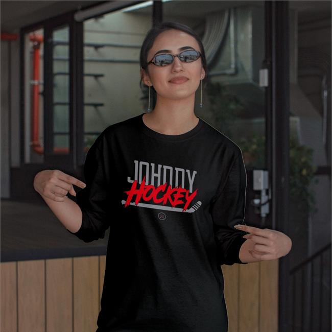 614Hockey Merch 614 Hockey Johnny Hockey Long Sleeve T Shirt