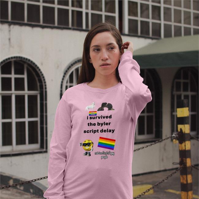 Loveubyler I Survived The Byler Script Delay Not To Font Of Gay Sweatshirt