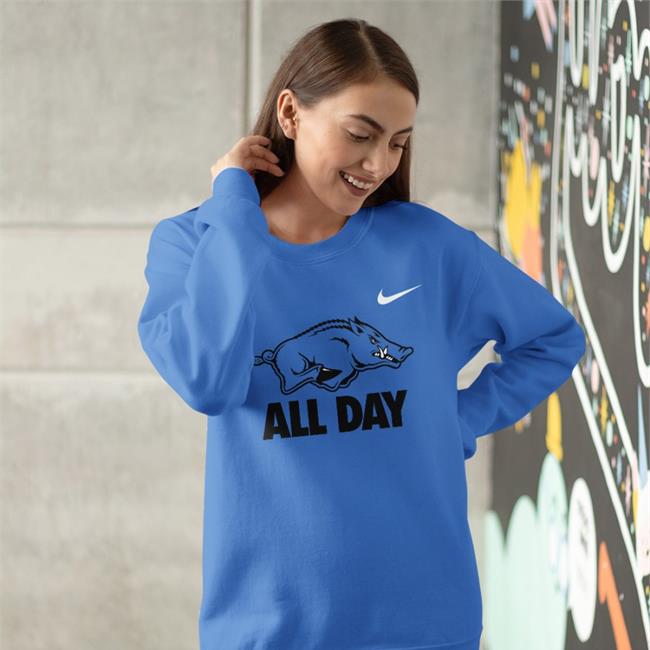 Layden Blocker Hogs All Day Tee Shirt FQ Arkansas