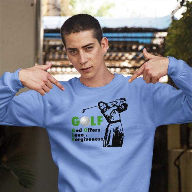 Goodshirts Golf God Offers Love Forgiveness Hoodie Jesus