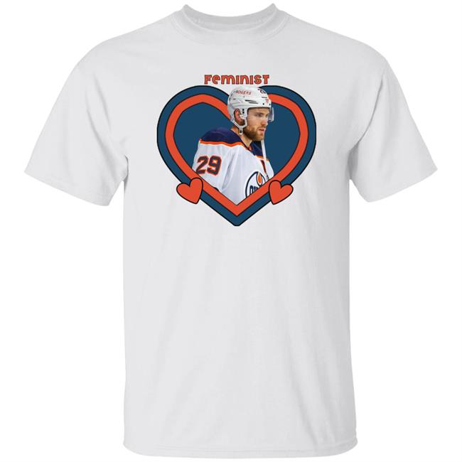 Kay Wearing Leon Draisaitl Feminist Shirt Terminalhearts