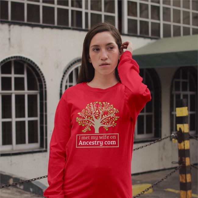 Shirts That Go Hard I Met My Wife On Ancestry Hoodie