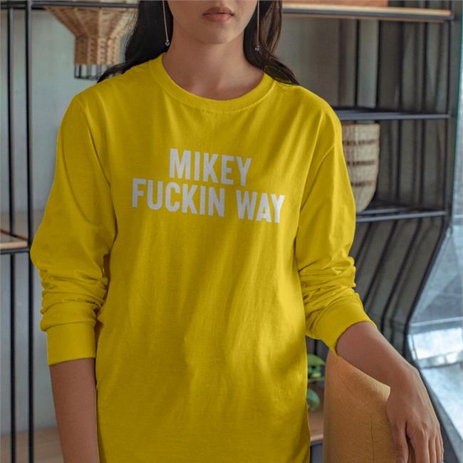 Mychemicalromance Merch Frank, Ray, And Mikey Mikey Fuckin Way T-Shirt