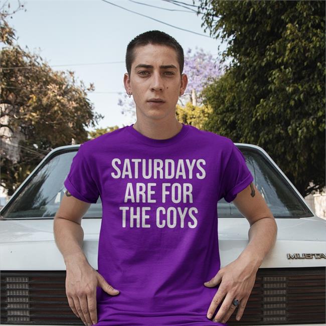 Barstool Sports Store Saturdays Are For The Coys Long Sleeve Tee Shirt Navy