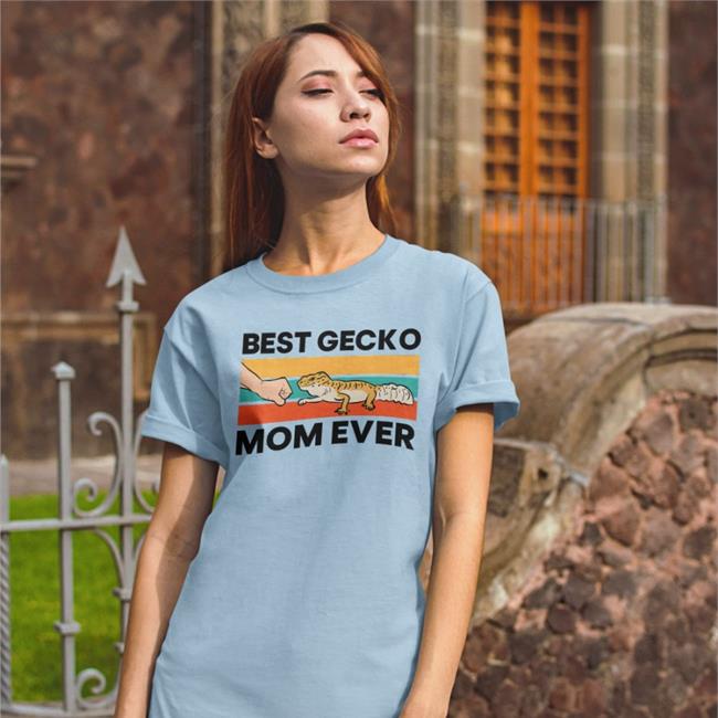 Itsandrizzle Best Gecko Mom Ever Shirt Lizard Leopard Gecko
