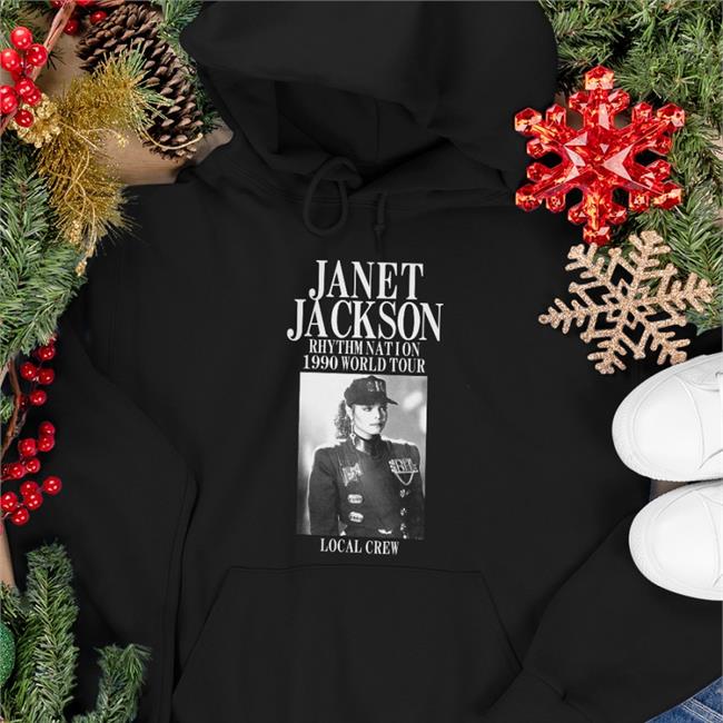 Janet Jackson Rhythm Nation 1990 World Tour Local Crew Sweatshirt