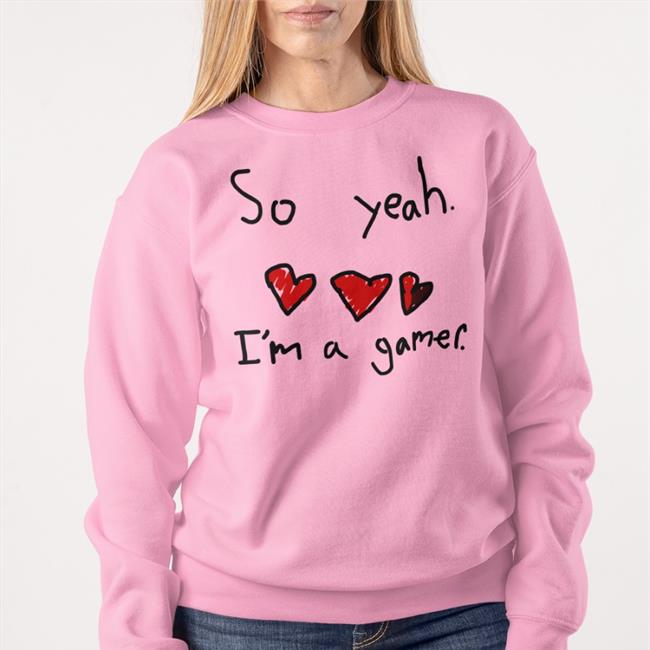 Charlie So Yeah I'm A Gamer Hoodie White
