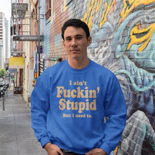 ShirtsThatGoHard I Ain't Fuckin Stupid But I Used To Black Hoodie