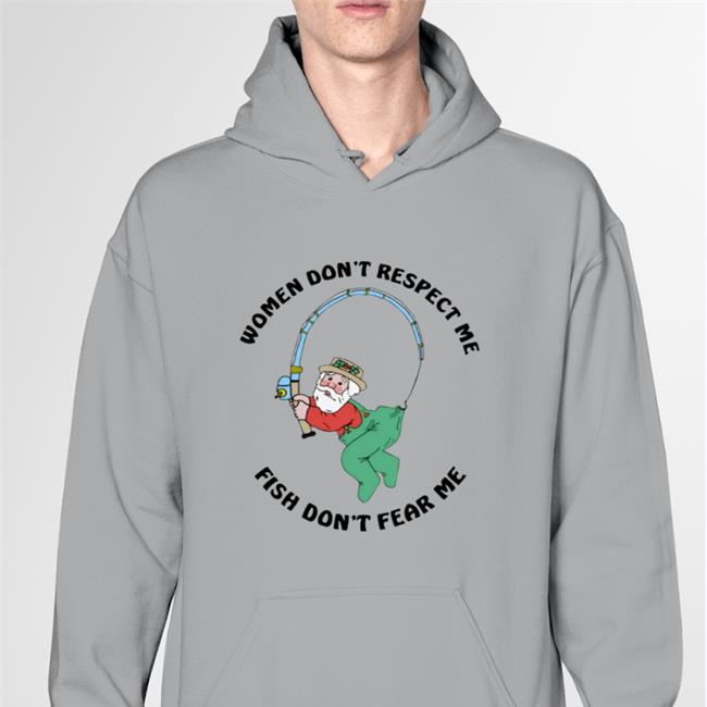 Thegoodshirts Store Women Don't Respect Me Fish Don't Fear Me Tee Shirt Goodshirts