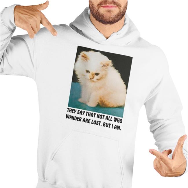 They Say That Not All Who Wander Are Lost But I Am Hoodie Sweatshirt
