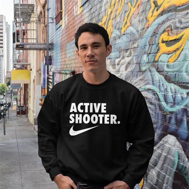Active Shooter T Shirt Shirts With Threatening Aurasr