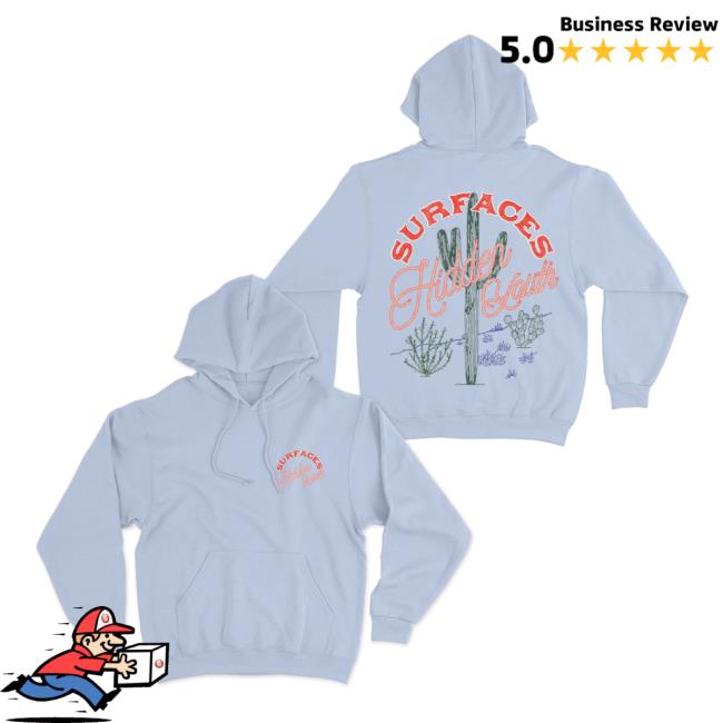 Official Merch Bar Surfaces Store Hidden Youth Colony Blue Cactus Popover Sweatshirt MerchBar Shop