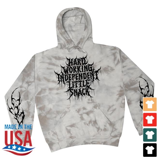 Trending A Good Cult Merch Store Hard-Working Independent Little Snack Tie Dye Tee Shirt