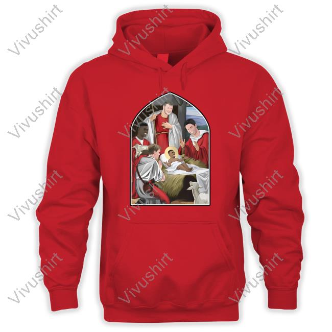 Arsenal Fc Nativity Christmas Jumper Adults Gabriel Jesus And Saka Gunners T Shirt