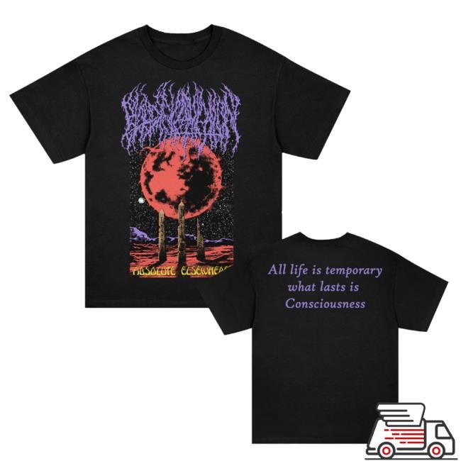 Official Blood Incantation Merch All Life Is Temporary T-Shirt (Black) Shirt