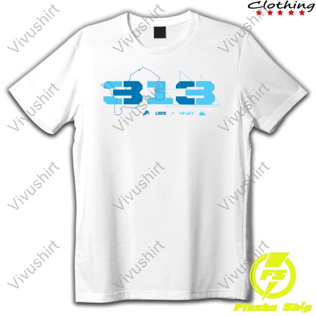 Ninja X Detroit Lions 313 T Shirt