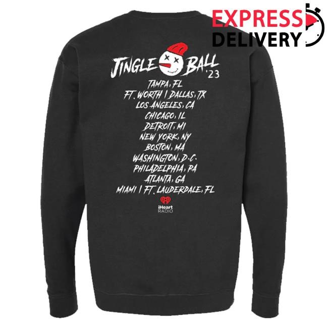 Trending Iheart Forward Merch Jingle Ball 23 Happy Snowman Funny Shirt