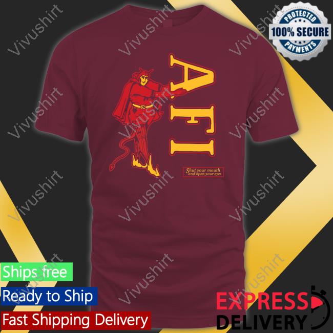 Afi Shut Your Mouth And Open Your Eyes Devil Long Sleeve Tee Shirt Afireinside Merch Afi Shut Your Mouth And Open Your Eyes Devil T Shirt Afireinside Merch