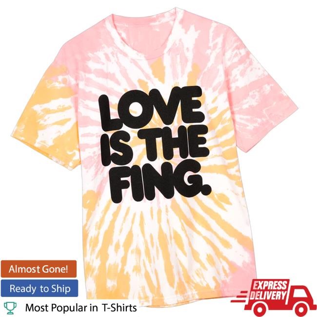 Idles Band Merch Idles Love Is The Fing Tie-Dye Crewneck Sweatshirt
