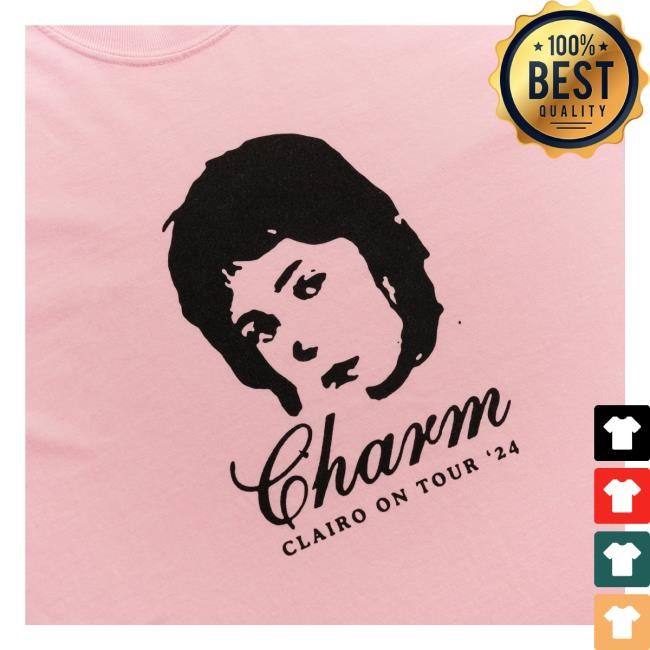 Official Clairo Store Merch Clairo On Tour Tee (Light Pink) t-shirt, hoodie, tank top, sweater and long sleeve t-shirt