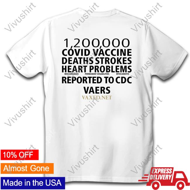 Luiz 1200000 Covid Vaccine Deaths Strokes Heart Problems Reported To Cdc Vaers Crewneck Sweatshirt