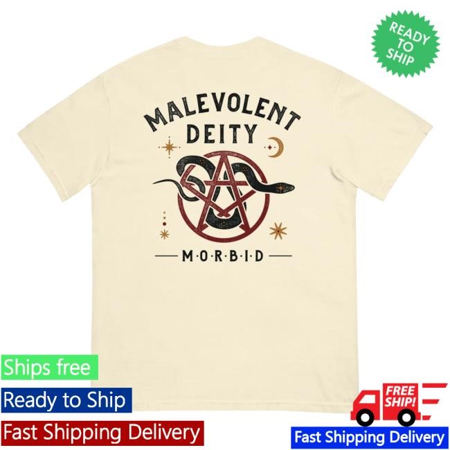 Trending Wondery Shop Merch Morbid Malevolent Deity Comfort Colors Hooded Sweatshirt