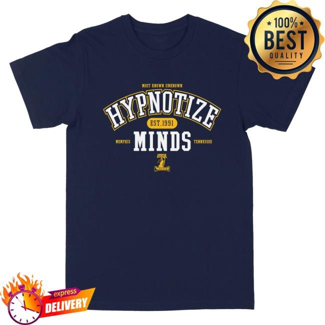 Official Three 6 Mafia Merch Hypnotize University Tee Navy T-Shirt