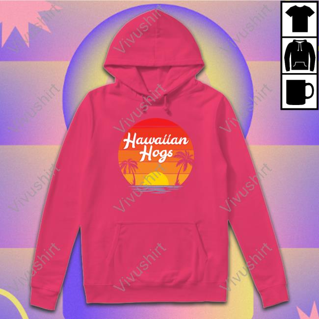 Hawaiian Hogs Long Sleeve Tee Arkansas Razorbacks Hawaiian Hogs Shirt