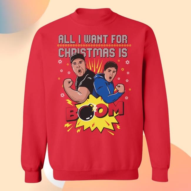 Barstool Sports Store Merch Shop All I Want For Christmas Is Boom Ugly T Shirt