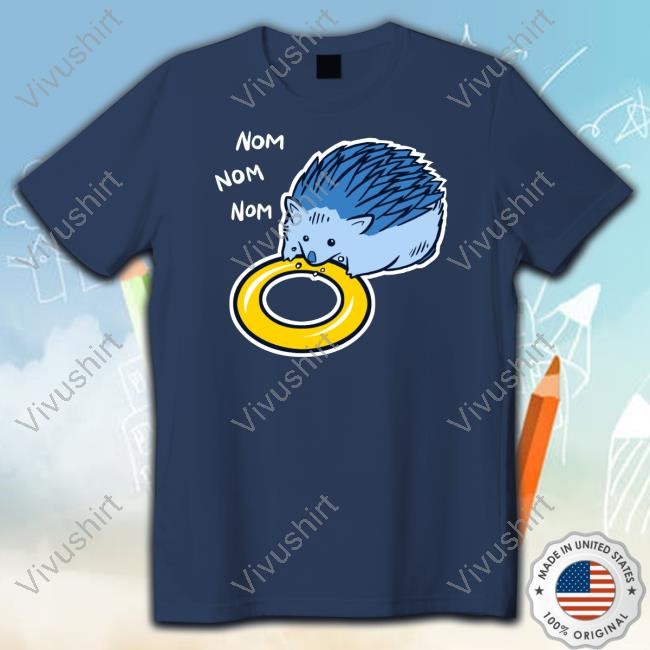 Nom Nom Nom Hungry Blue Hedgehog Tank Top