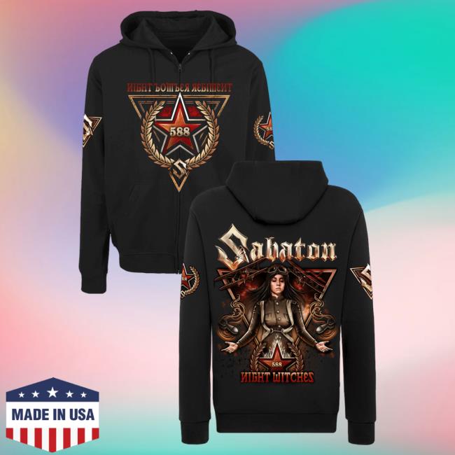 Official Sabaton Merch Store Sabaton Night Witches Pullover Hoodie Sabaton Shop