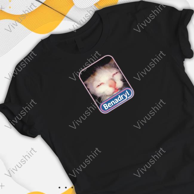 K45ink Benadryl Cat T-Shirt
