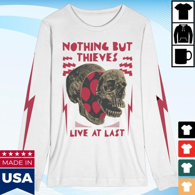 Nothing But Thieves Store Merch Skull Longsleeve White Long Sleeve Shirt