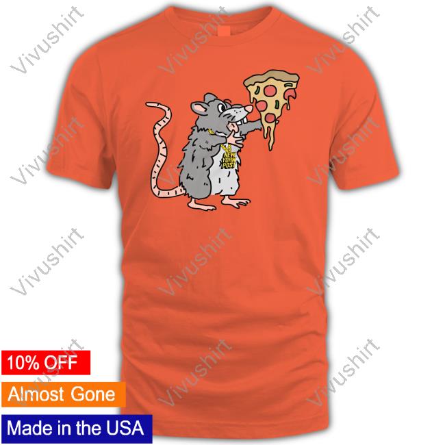 New York Post Pizza Rat Tee Shirt