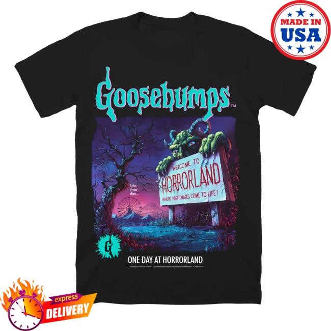 Official Cavitycolors Goosebumps Classic One Day At Horrorland New Shirt